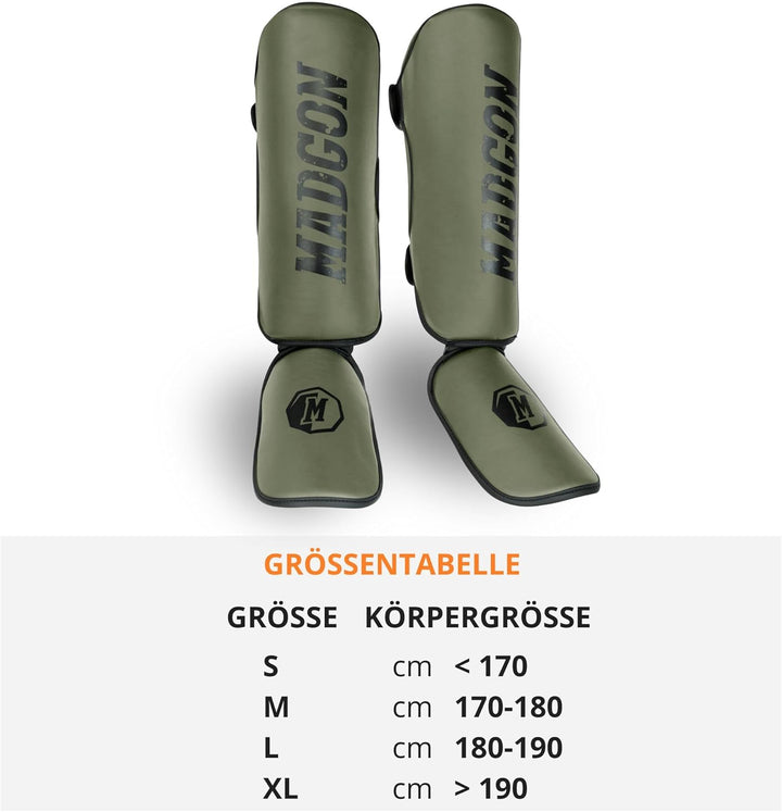 MADGON Schienbeinschoner mit perfektem Sitz und idealer Polsterung! Schienbein-Schutz mit geringer S