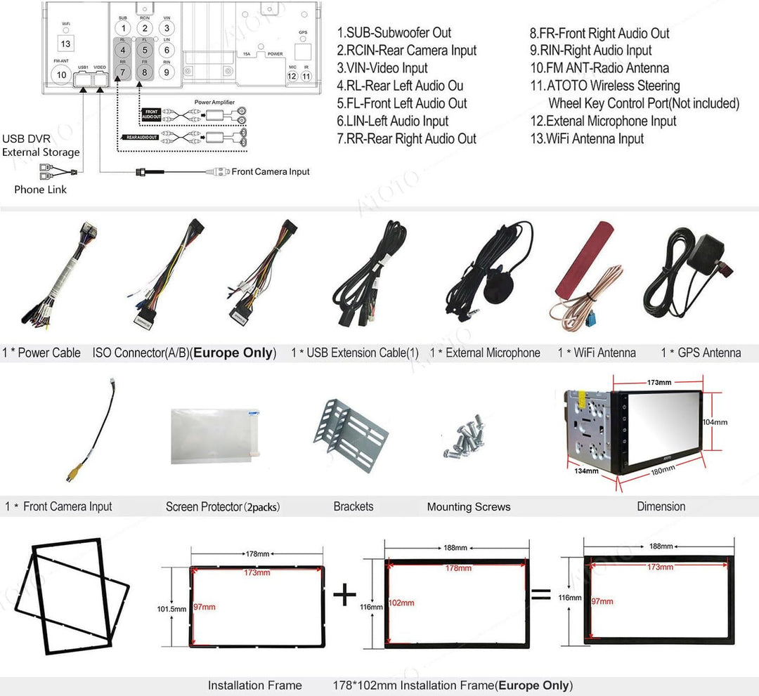 [Neu] ATOTO S8 Premium Doppel-DIN Android Autoradio, Kabelloses CarPlay & Android Auto, 7-Zoll-QLED-