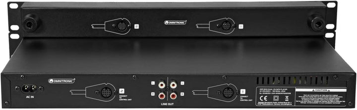 OMNITRONIC XDP-3001 CD-/MP3-Player | Doppel-CD- und MP3-Player für CD, USB und SD