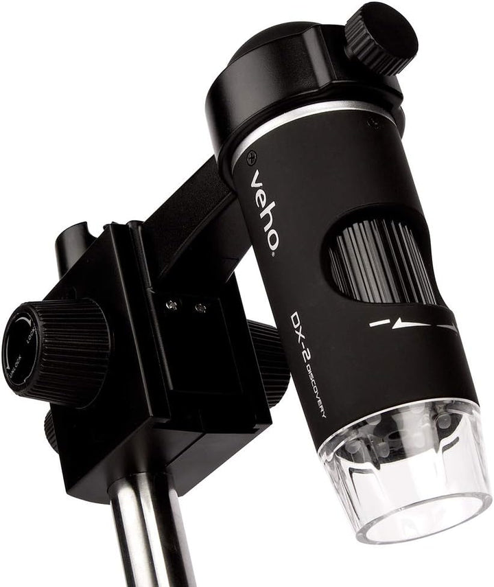 Veho Discovery DX-2 Digitales USB-Mikroskop, 3 MP, 500-fache Vergrösserung, Fotoaufnahme, Videoaufna