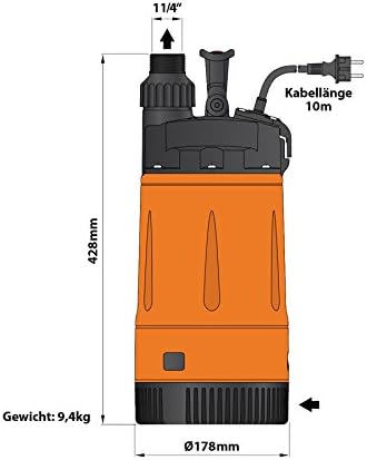 HAUSWASSERWERK HAUSWASSERAUTOMAT ZISTERNENPUMPE REGENWASSERPUMPE Klarwasser Tauchdruckpumpe ENVIRO-T