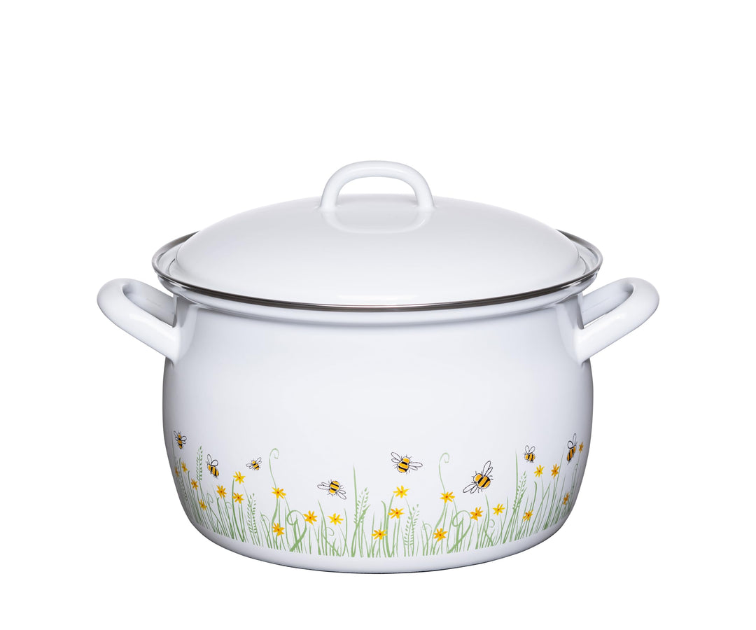 Riess, 0166-137, Fleischtopf mit Deckel, 20cm, 3.5L, LBH 27 x 22 x 19 cm, Gewicht 1.6 kg, COUNTRY- B