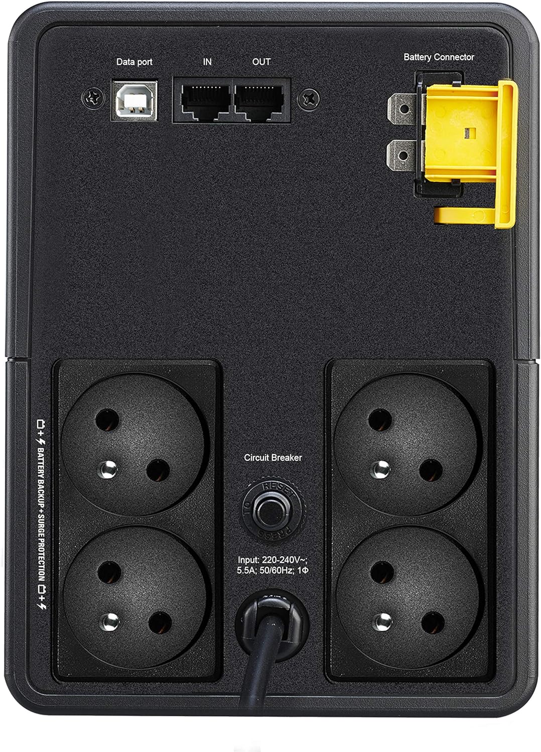 APC BX1200MI-FR uninterruptible Power Supply (UPS) Line-Interactive 1.2 kVA 650 W 4 AC Outlet(s) Ste