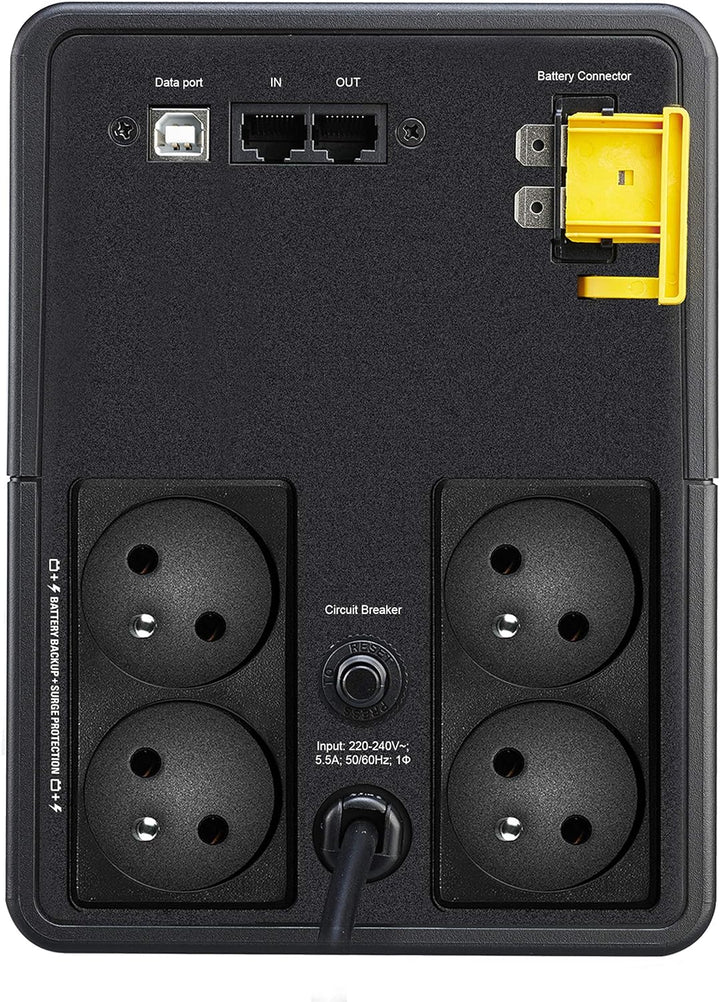 APC BX1200MI-FR uninterruptible Power Supply (UPS) Line-Interactive 1.2 kVA 650 W 4 AC Outlet(s) Ste