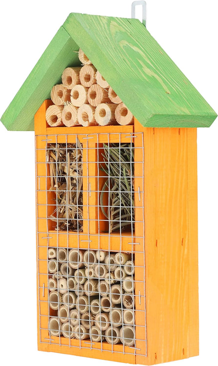 KOTARBAU® Holz Insektenhotel mit Hängefunktion Hervorragend für den Garten Umweltfreundlich Für Bien