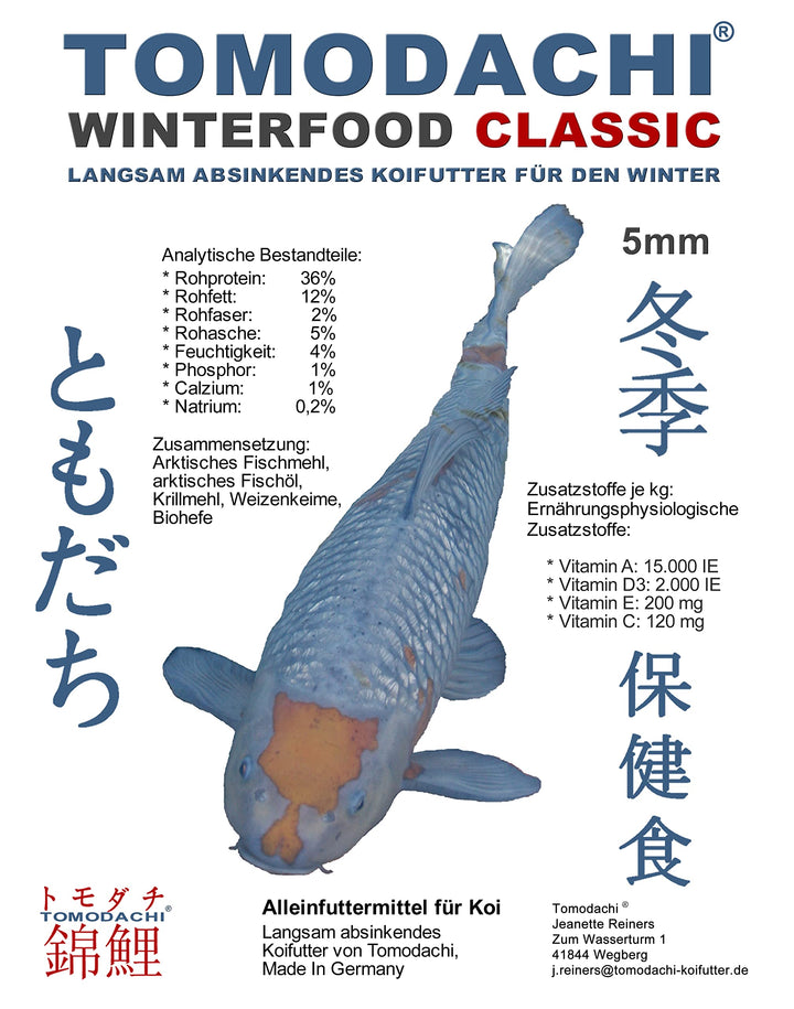 Winterfutter Koi Sinkfutter Koifutter für den Winter gut verdaulich arktische Rohstoffe Energiefutte