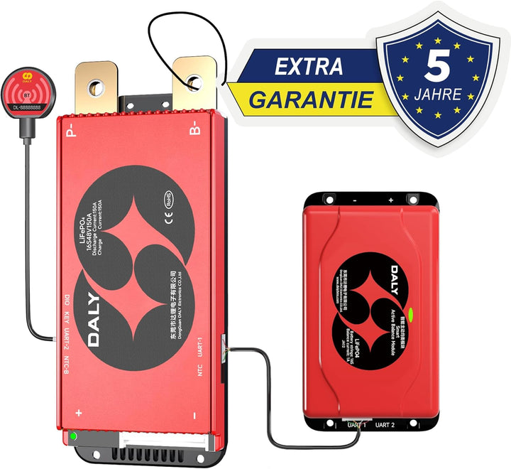 DALY BMS 48V 16S 150A Balance – 1A Active Cell Balancing BMS mit Bluetooth Modul für 48V LiFePO4 Akk