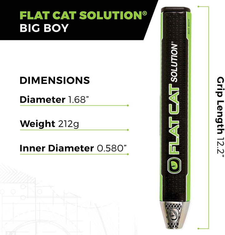 Flat Cat Solution Putter-Griff Big Boy mehrfarbig, Big Boy mehrfarbig