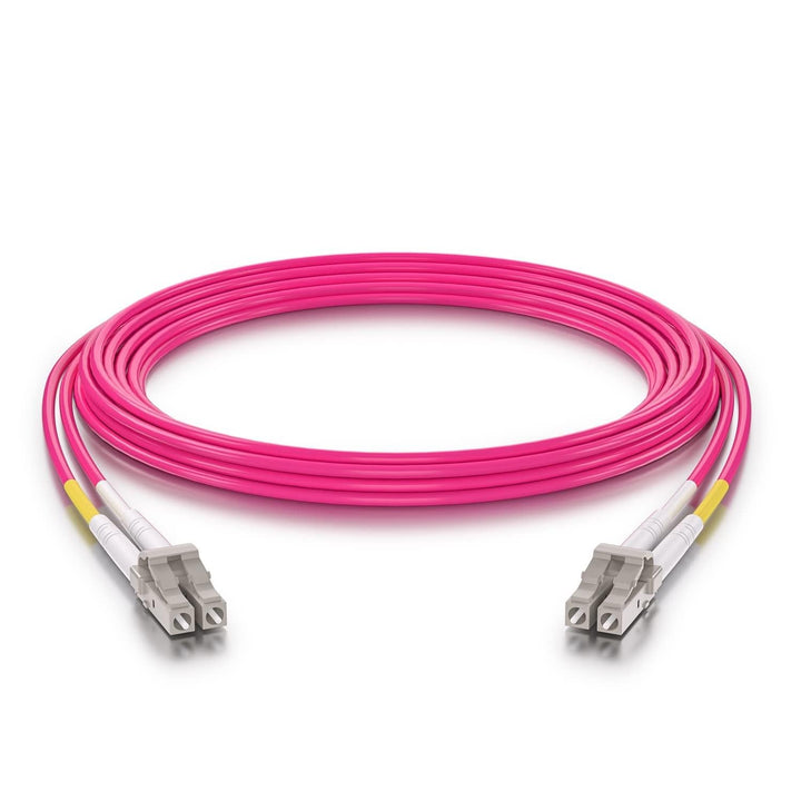 Fiber Patch Cable - LC to LC OM4 10Gb/Gigabit Multi-Mode Jumper Duplex 50/125μm LSZH Fiber Optic Cor