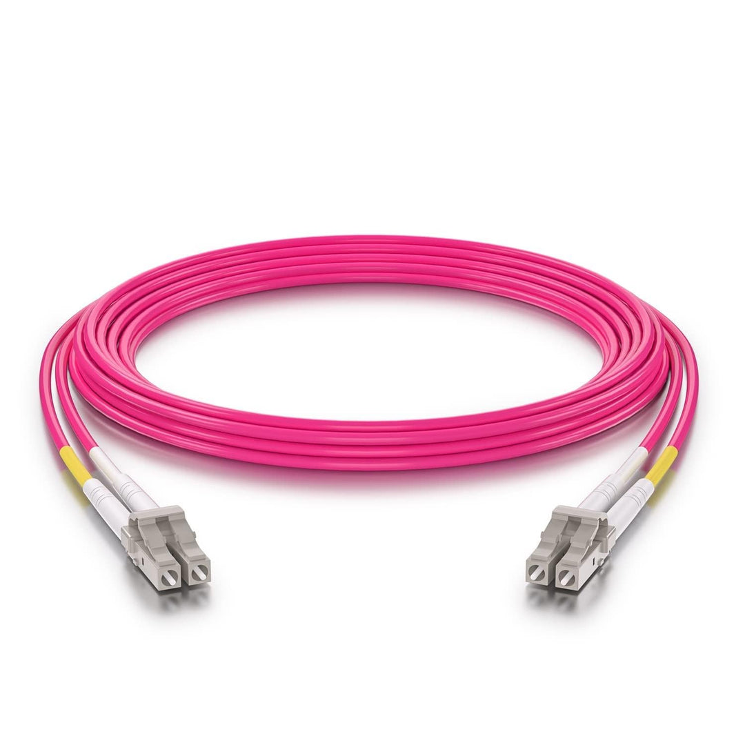 Fiber Patch Cable - LC to LC OM4 10Gb/Gigabit Multi-Mode Jumper Duplex 50/125μm LSZH Fiber Optic Cor