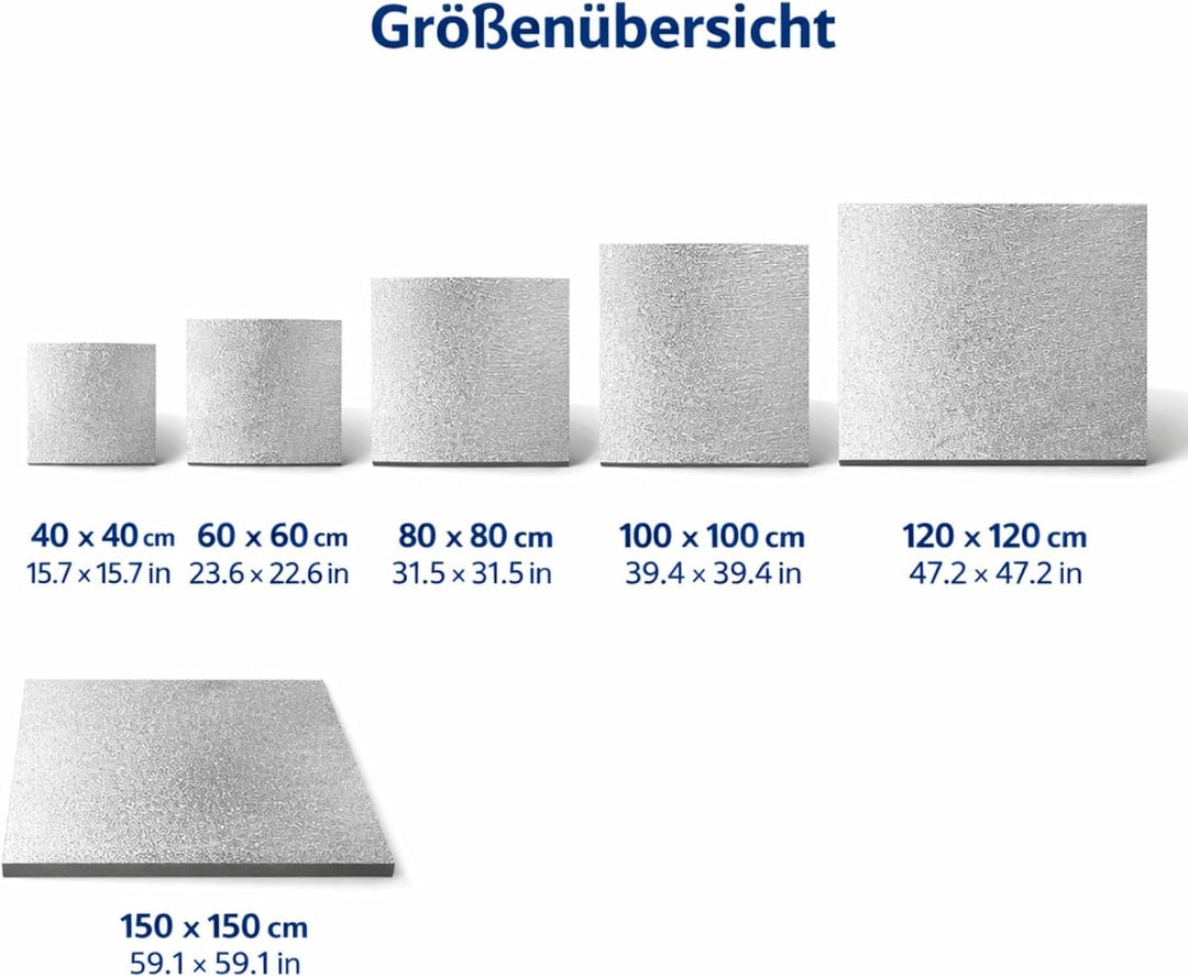 Weedness Grow Isoliermatte 120 x 120 cm für Growboxen &amp; Pflanzen - Indoor Anbau Grow Heizstrahler Sc