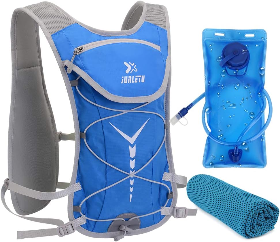 Geila Trinkrucksack mit Blase, 2 l, Trinkweste, atmungsaktiv, leicht, Rucksack, Outdoor, Sport, Mara