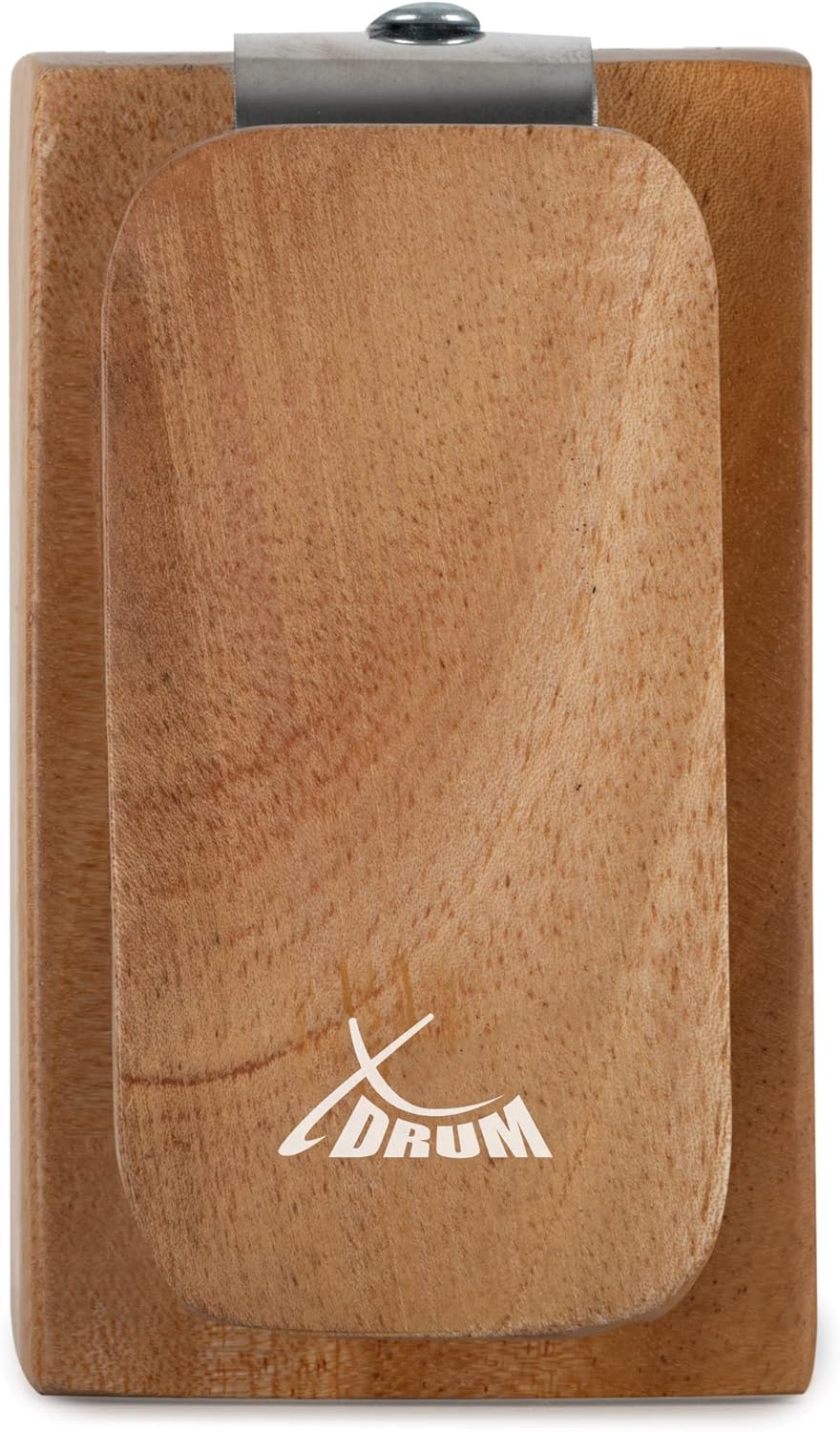 XDrum CW-S Cajon Woodblock Set - Montierbarer Holzblock - Klettstreifen auf der Rückseite - Kann mit