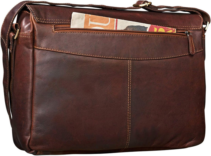 STILORD 'Lonzo' Vintage Umhängetasche echtes Büffel-Leder Messenger Bag für Herren und Damen Unitasc
