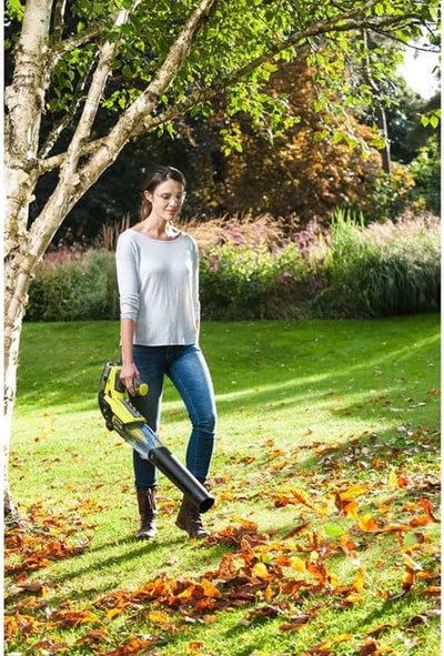 Ryobi 18 V ONE+ Akku-Laubgebläse RBL18JB40F (Luftgeschwindigkeit 160 km/h, Luftmenge 7,9 m³/min, Jet