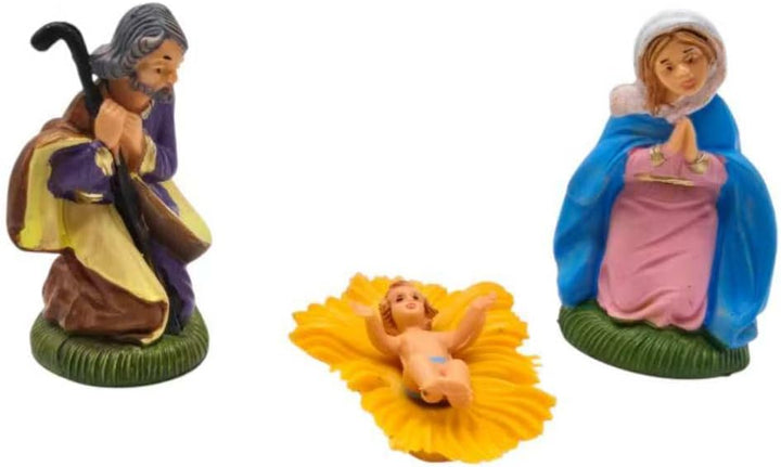 arkamii Set mit 10 handbemalten Krippenfiguren zur Geburt Christi, handgefertigtes Produkt aus Itali