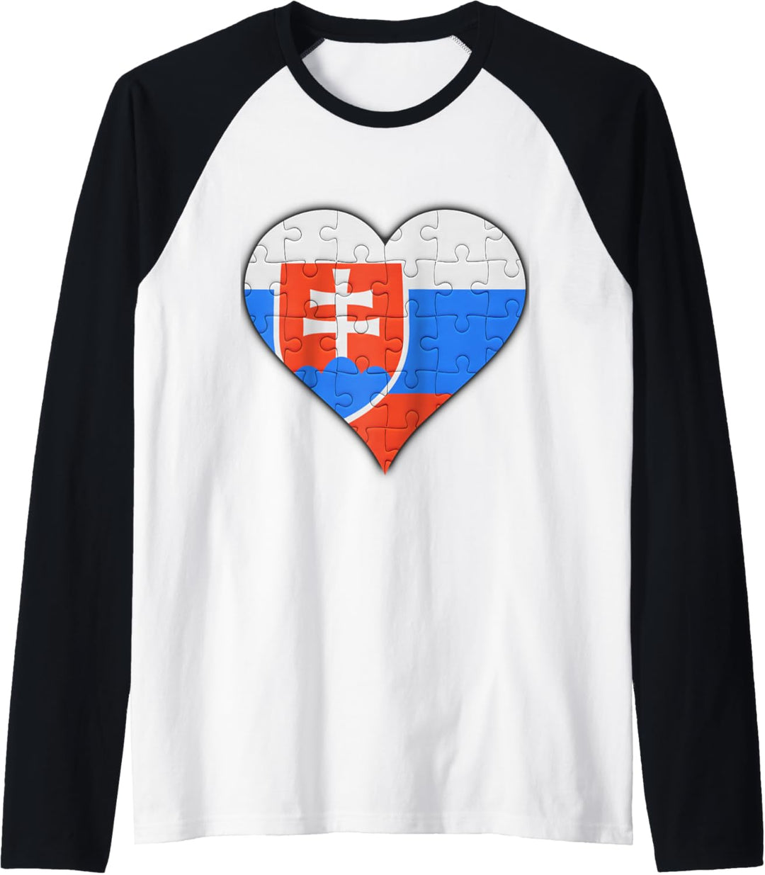 Slowakei Slowakische Flagge Herz Raglan
