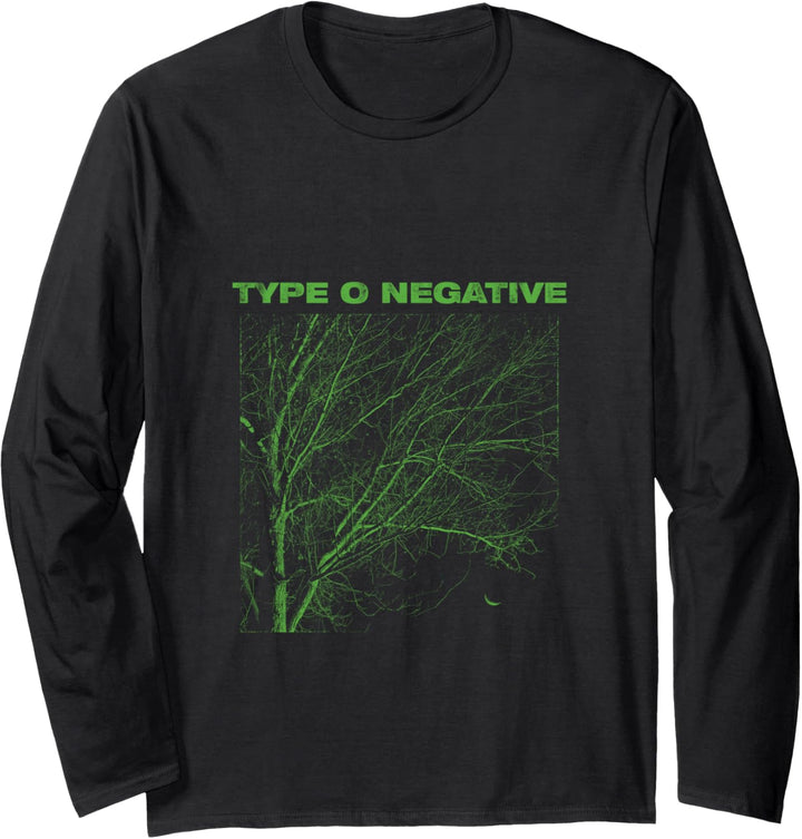 Typ O negativer Baum, Schwarz Langarmshirt