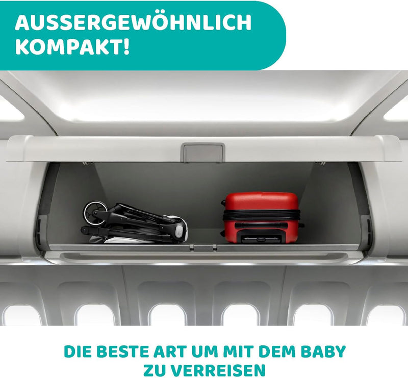 Chicco We Kinderwagen, faltbar, ultraleicht, von 0 Monaten bis 22 kg, Reise-Kinderwagen, neigbar, mi