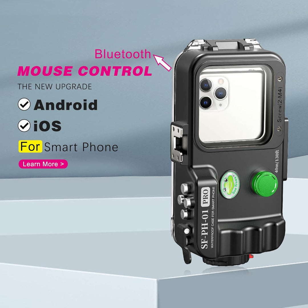 Sea frogs Waterproof Phone Case Upgrade,130ft/40m Underwater Phone case Professional Diving Phone Ca