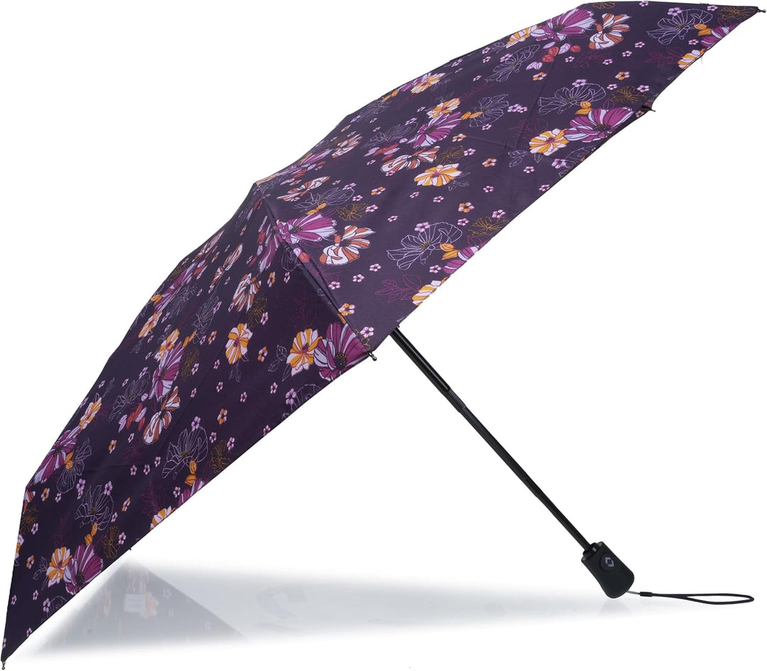 Isotoner Robuster Regenschirm, extrem wasserabweisend, breite Abdeckung 98 cm, automatisches Öffnen/