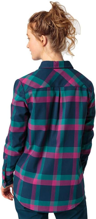 VAUDE Damen Farsund III Bluse Outdoorbluse Hemd 38 Dunkles Meer, 38 Dunkles Meer