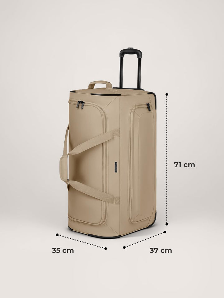 REDOLZ grosse L Trolley-Reisetasche mit Rollen 71 cm | 81 Liter | für Männer & Frauen (Duffle Essent