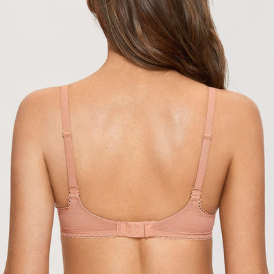 DOBREVA Balconette BH Damen mit Bügel Push Up Dirndl Spitze BHS Sexy Grosse Grössen Ungefüttert 70C