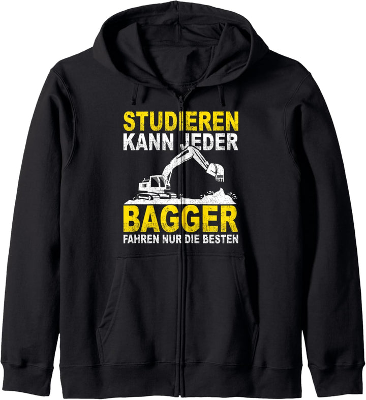 Baggerfahrer Bagger Spruch lustiges Geschenkidee Kapuzenjacke