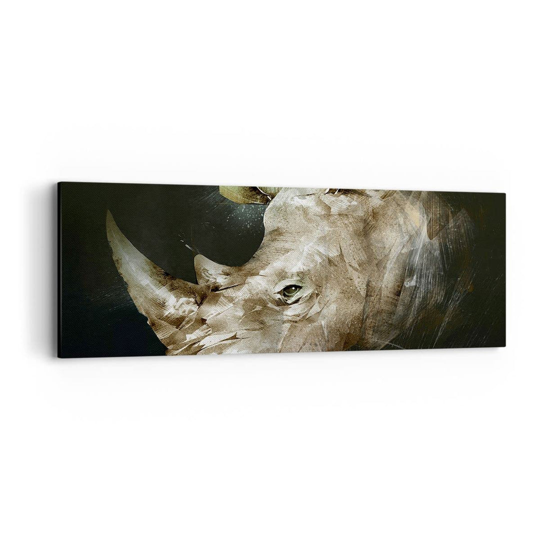 Panorama Bilder auf Leinwand Tier Abstraktion Leinwandbild mit Rahmen 90x30cm Wandbilder Dekoration