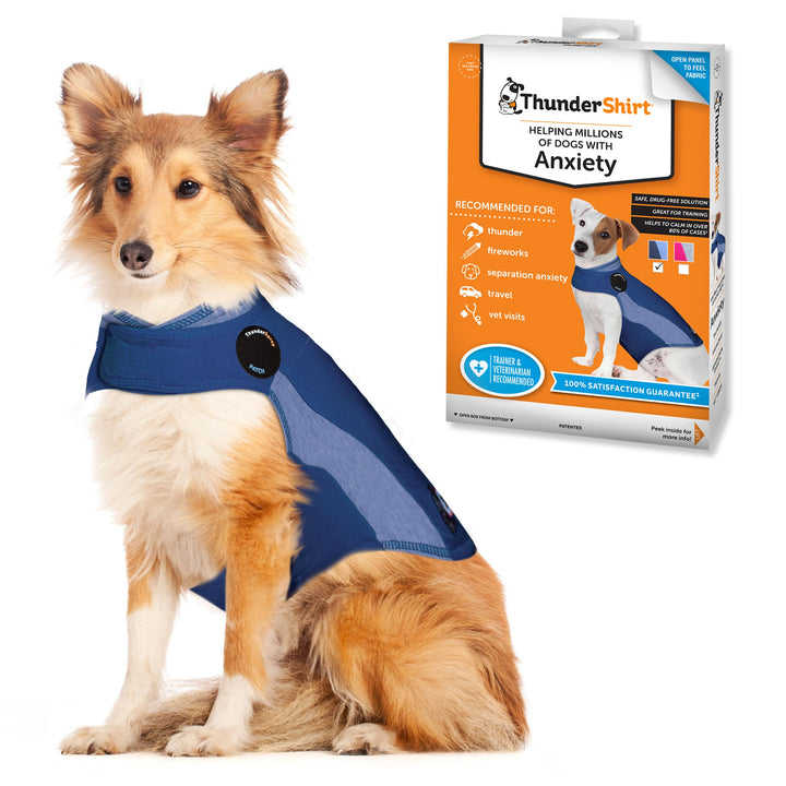 Thundershirt Bekleidung 819505011813-Parent pet shirts, blau, Large EU blau Large, blau Large