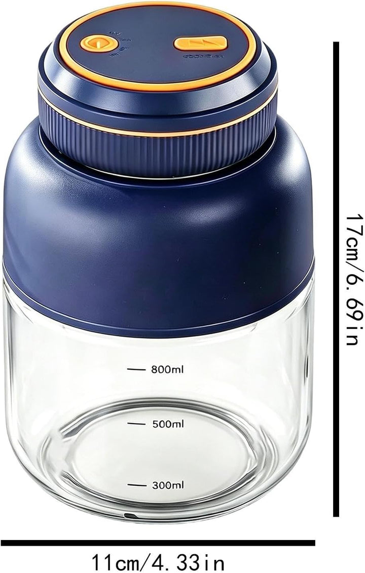 Personal Blender – 800 ml kabellose USB-Rührmaschine, Entsafter für Shakes mit 6-Blatt-Ultra-Edelsta