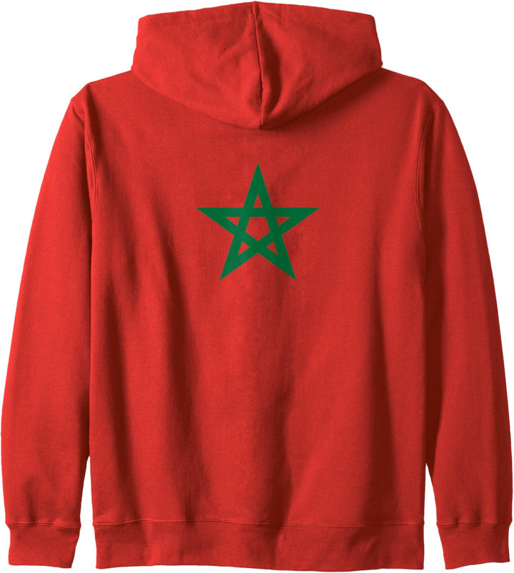 Marokkanische Flagge Marokko Kapuzenjacke