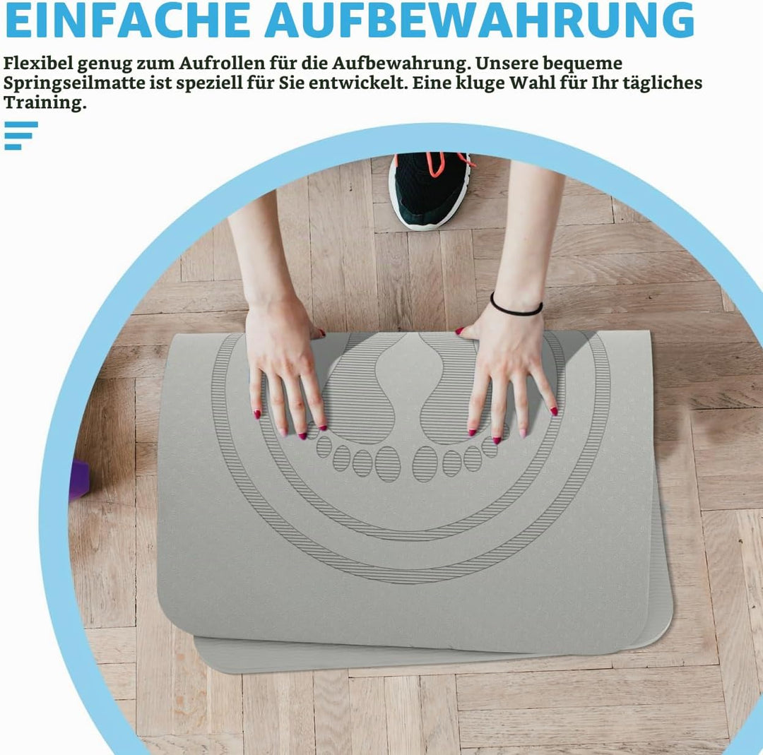 Sprungmatte gymnastikmatten turnmatten Arbeit von zu Hause aus Fitness Springseilteppich schlagschnu