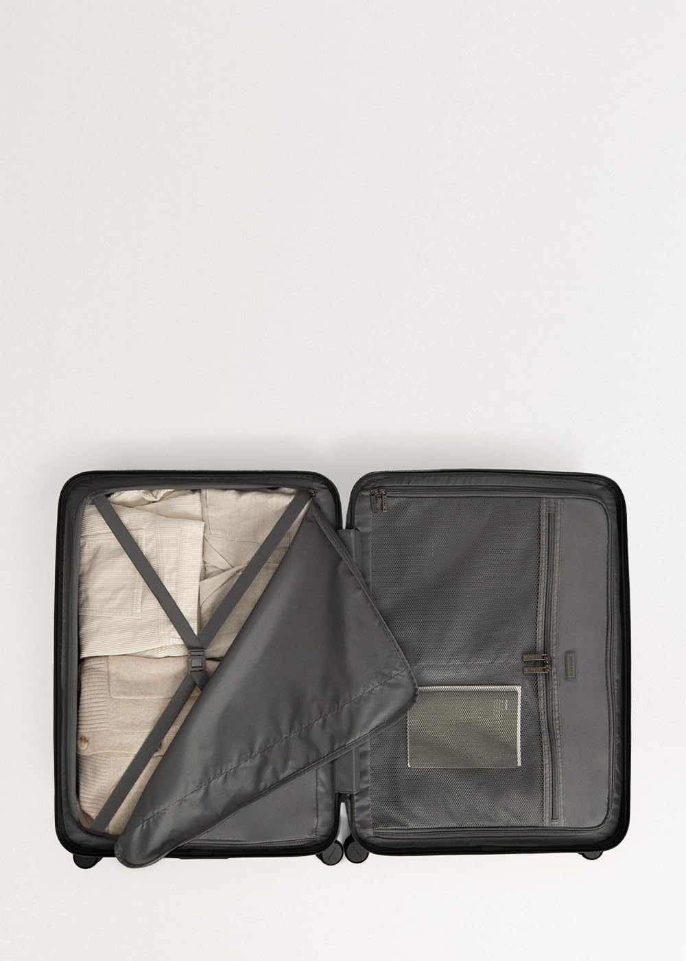 CREATE / Luggage Studio/Polycarbonat-Koffer Schwarz / 53x31x76cm / TSA-Vorhängeschloss, 4 multidirek