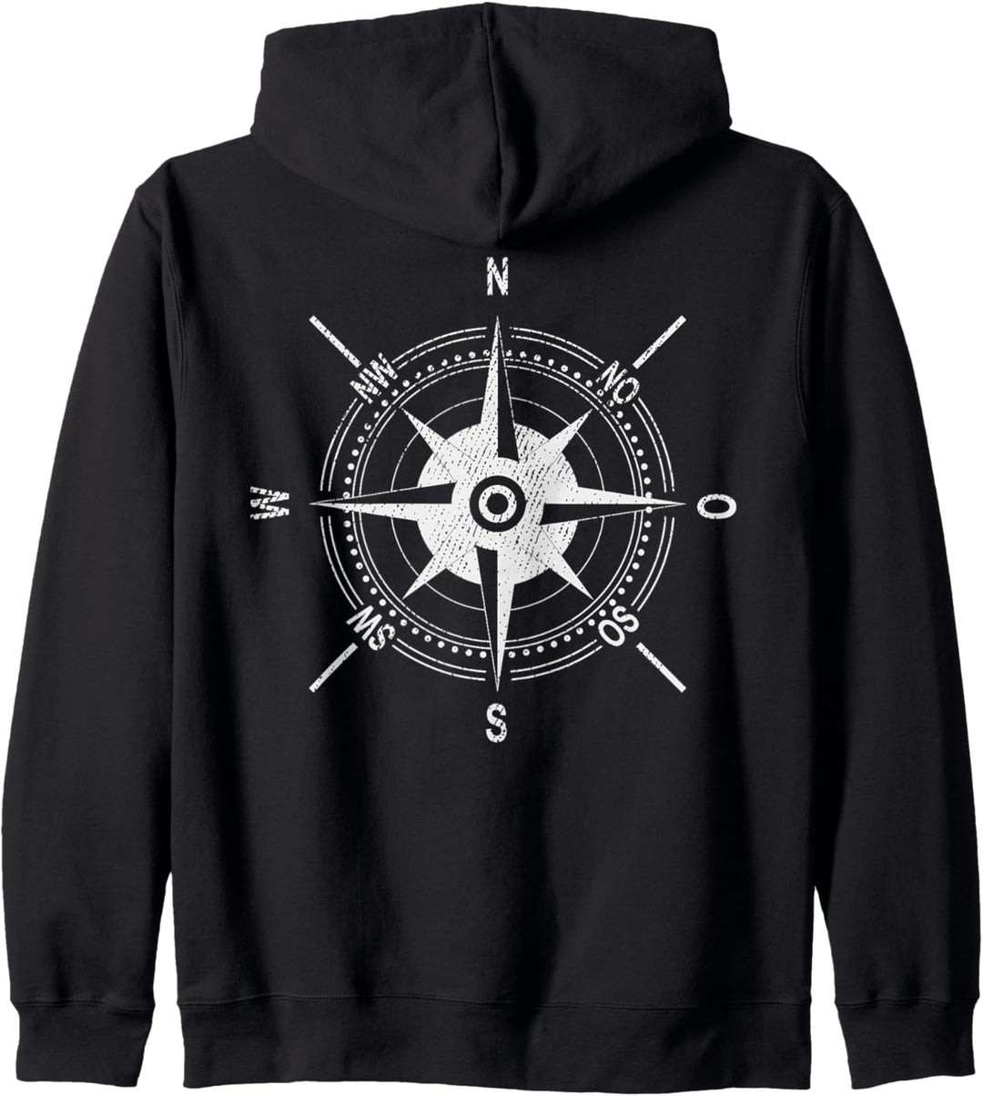 Windrose Kompassrose Segler & Motorbootfahrer Kapuzenjacke