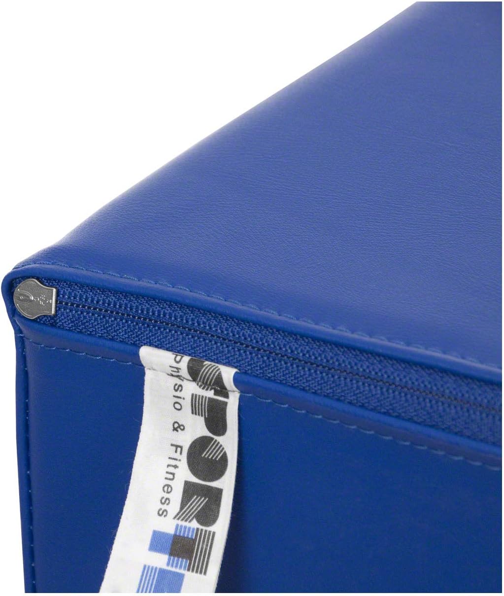 Sport-Tec Stufen-Lagerungskissen Stufenlagerungswürfel Lagerungswürfel 50x25x10 cm Blau, Blau