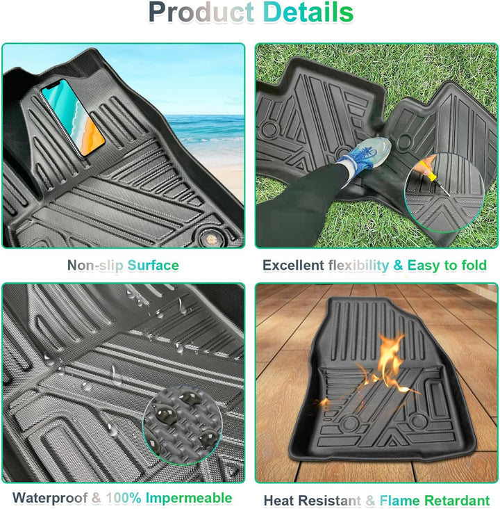 GAFAT Toyot-a C-HR 2016-2023 Fussmatten, CHR Fussmatten Gummimatten Original, 3D-Scannen TPE Hoher R