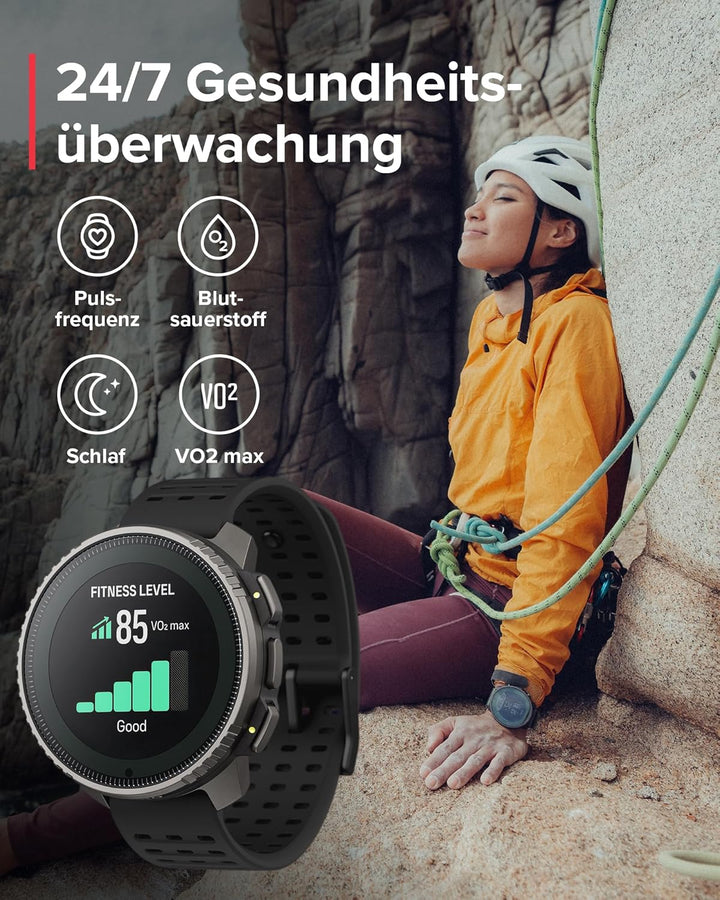 SUUNTO Vertical Abenteuer Uhr - GPS Smartwatch, Zweifrequenz GPS Navigation, Kostenlose Offline-Kart
