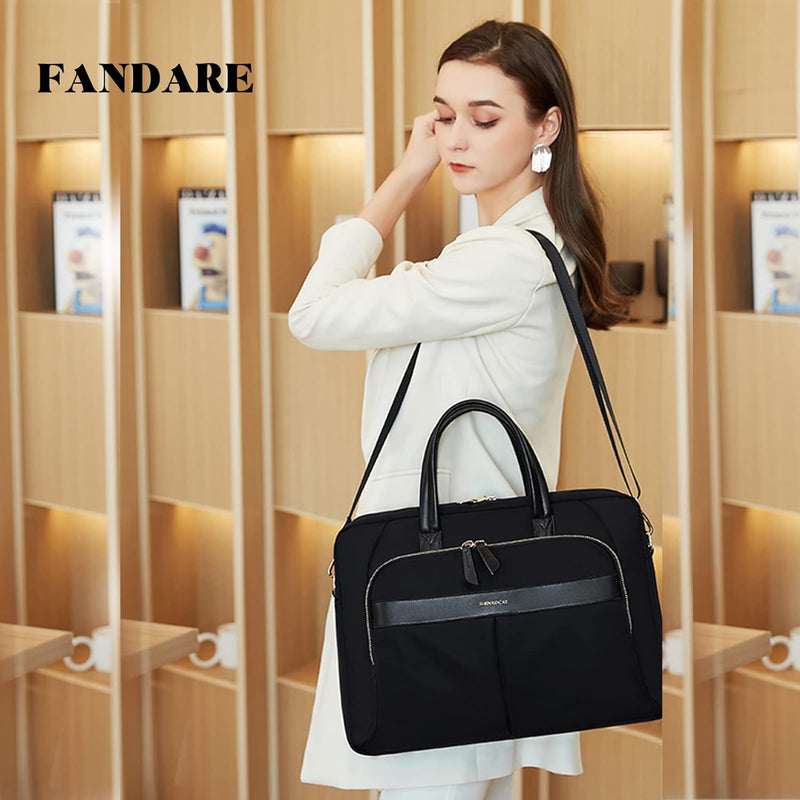 FANDARE Laptop Handtasche Damen Aktentasche Shopper Damentasche Henkeltaschen Schultertaschen Umhäng