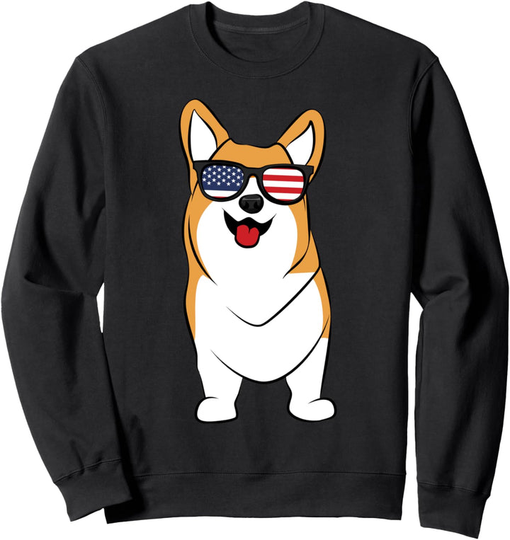 Corgi With Sunglasses Sweatshirt