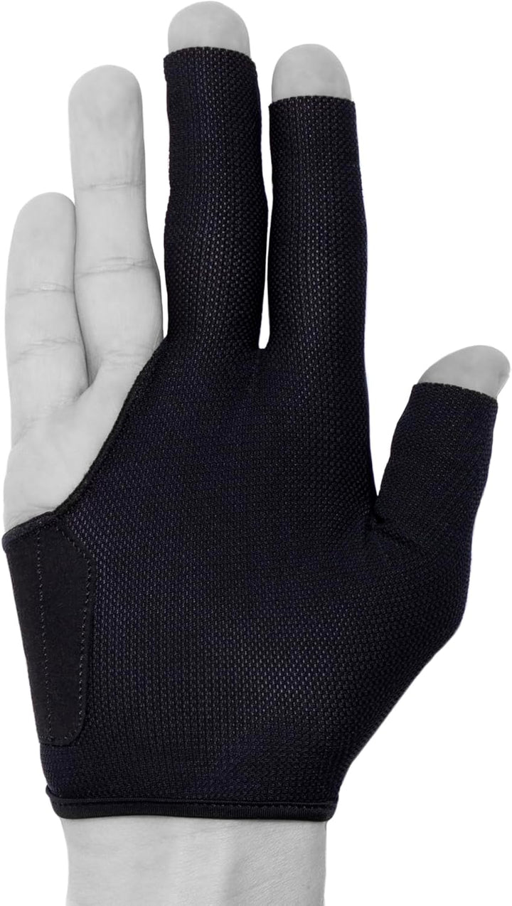 KAMUI 2017 Billardhandschuh – QuickDry – für rechte Hand – Schwarz, L