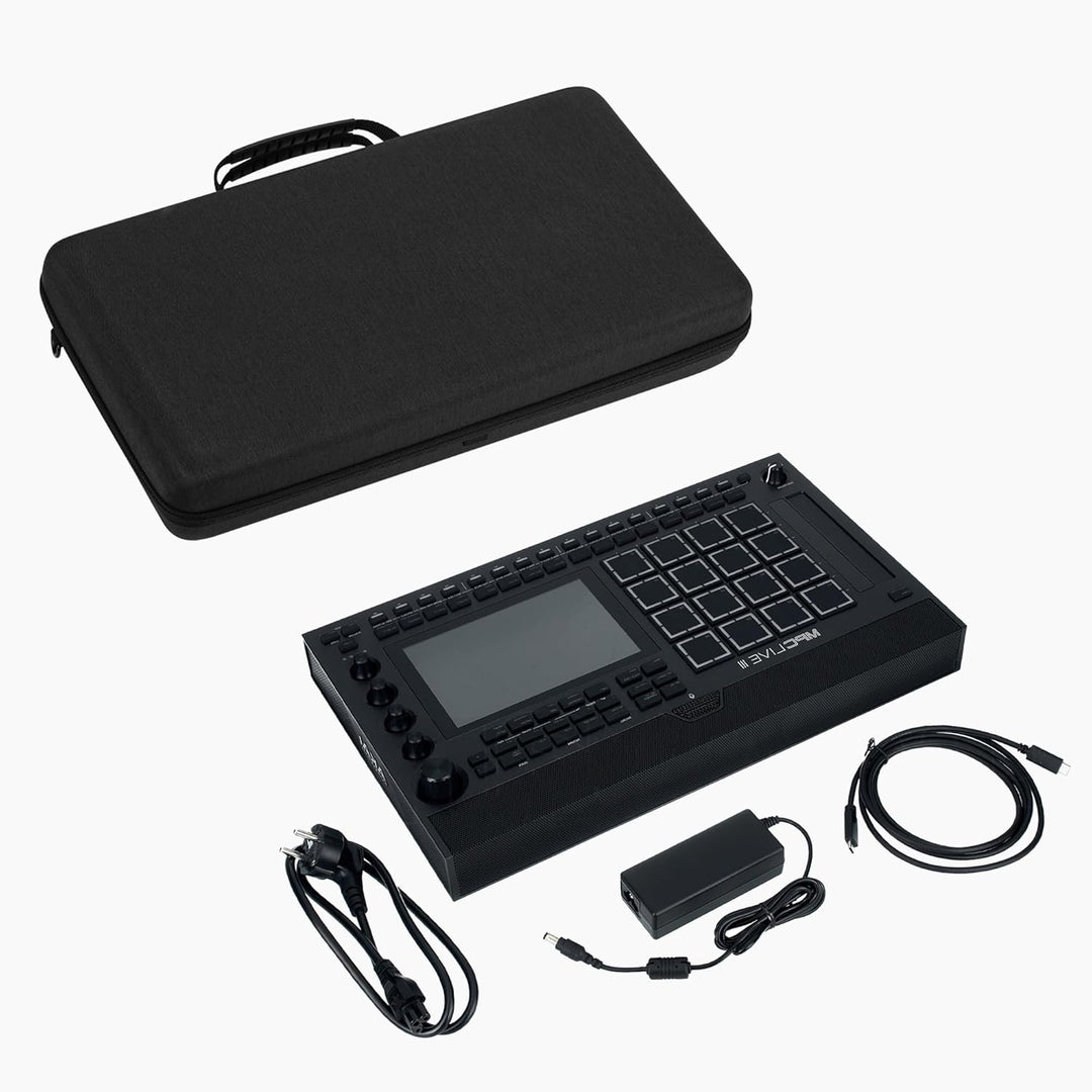 GEEKRIA Tragetasche für Audio-Interface, kompatibel mit Akai Professional MPC Live III, EVA-Hartscha