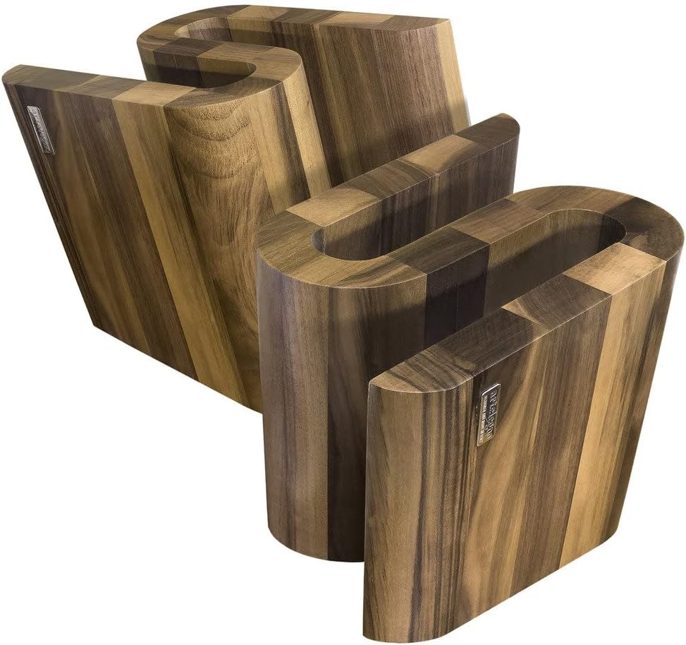 Arte Legno, magnetischer Messerblock und elegantes Küchenaccessoire, walnuss, 10 Knives Grand Prix S