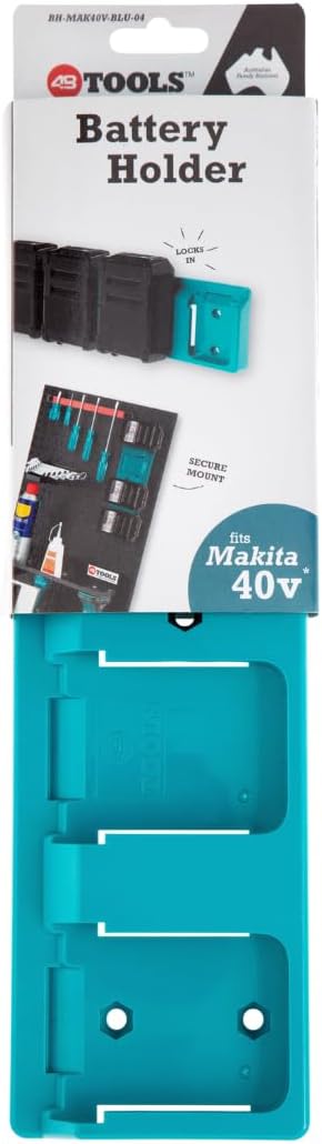 Wandhalterung für 40V Makita Akkus | Akkuhalter | leichte Montage | ideal für Werkstatt oder Van | H
