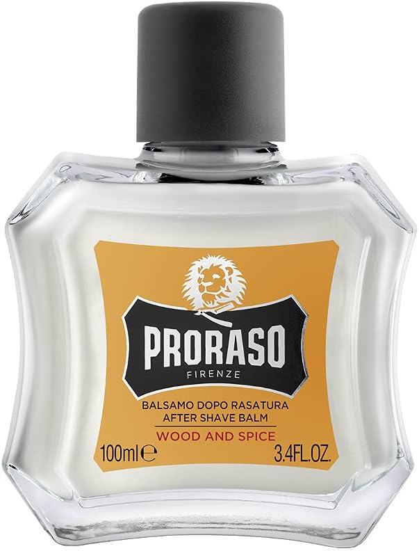 Proraso Wood and Spice After Shave Balsam, 100 ml & After Shave Lotion Nourishing, 100 ml Bundle mit