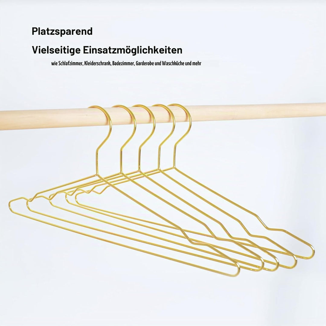 20 Stück Kleiderbügel aus Metall, platzsparend Metall Kleiderstange, für Shirts, Hemden, Kleider, To