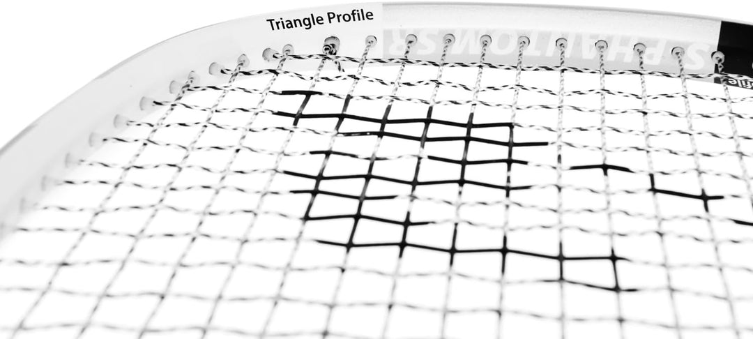 Speedminton® Racket Phantom, Weiss/Schwarz/Silber