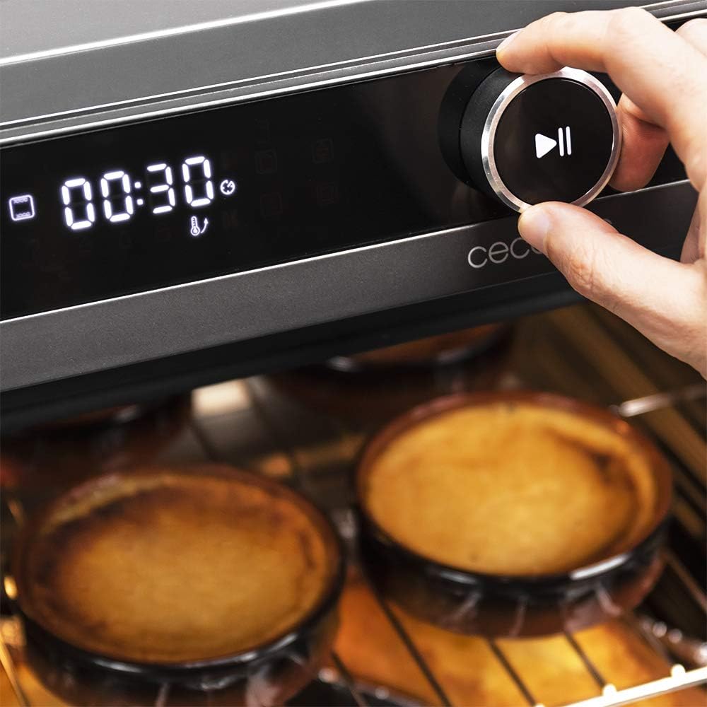 Cecotec Dampfofen Bake&amp;Steam 4000 Combi Gyro. 2400W, 3-in-1-Ofen: Dampf, Konvektion und Ölfritteuse,