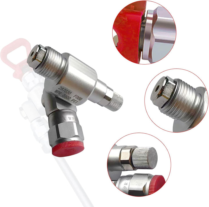 CleanShot Absperrventil mit Spitze, 287030 Airless Spray Adapter Gelenk für Airless Sprayer, Sprayer